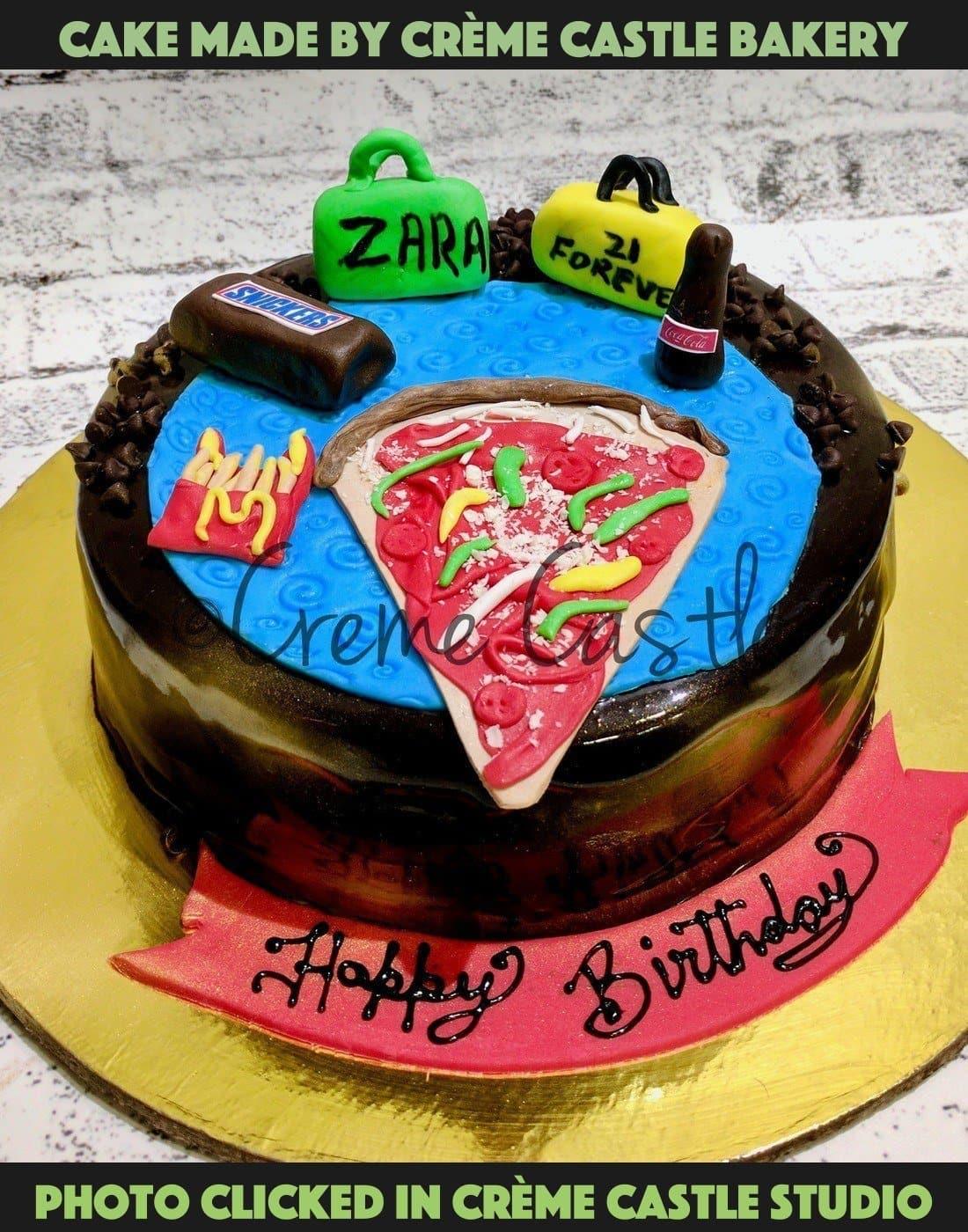 TMNT Pizza Cake - Decorated Cake by Occasional Cakes - CakesDecor