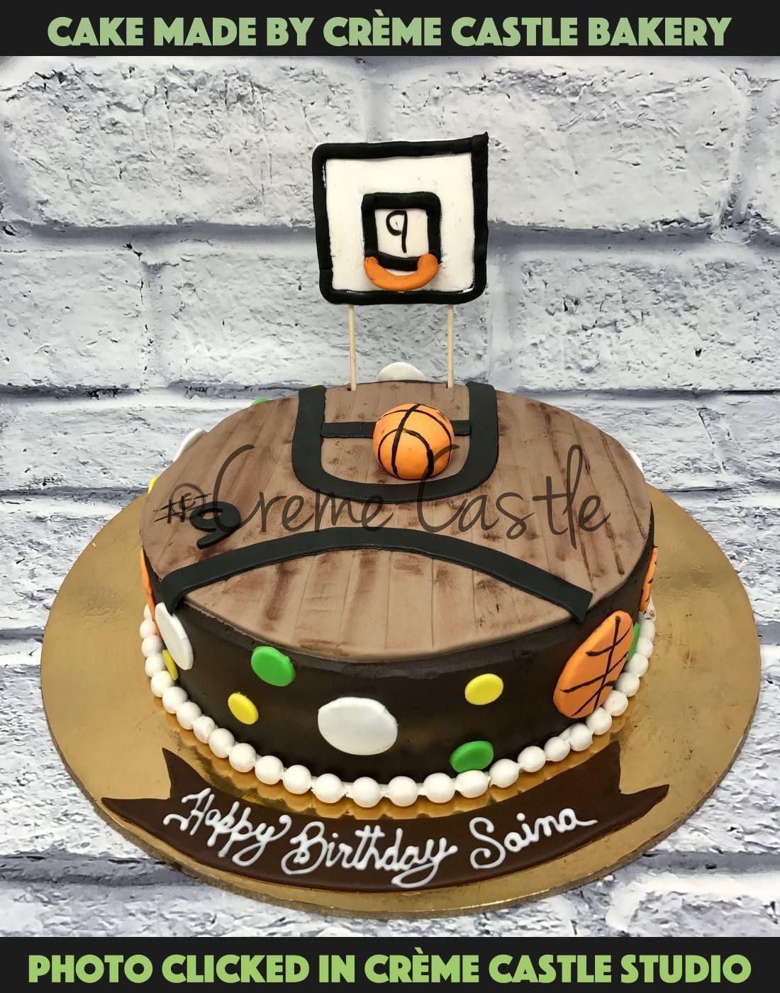 Basketball Cake | Creme Castle