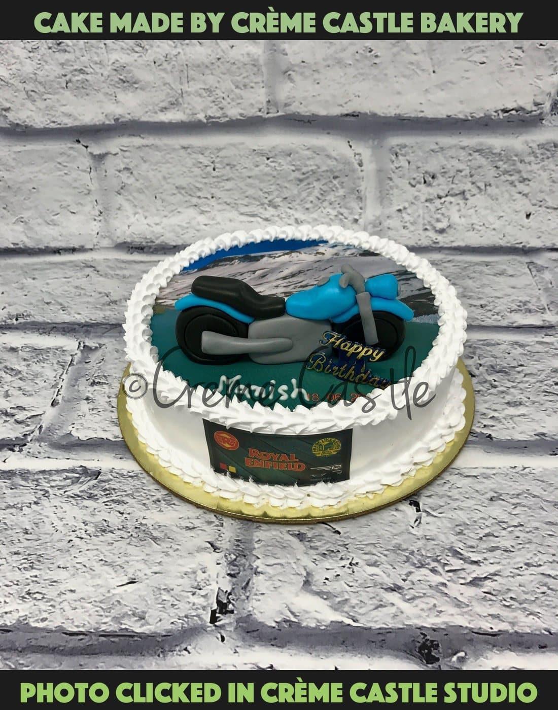 Royal Enfield Theme Cake