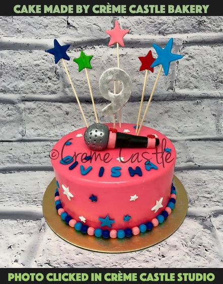 Music Singer Cake. Cake Designs of Girls. Noida & Gurgaon