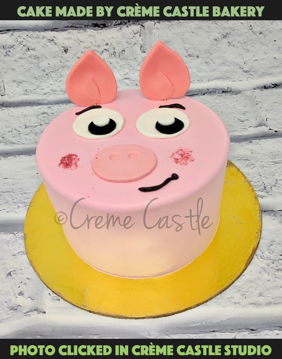 Piggy Cake - Creme Castle