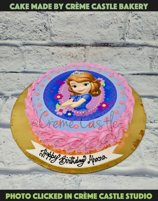 Cake Designs of Girls. Sofia Girl Photo Cake. Noida & Gurgaon