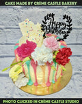 Real Flowers on Cake 1