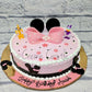 Cake Designs of Girls. Minnie Mouse Face Cake. Noida & Gurgaon