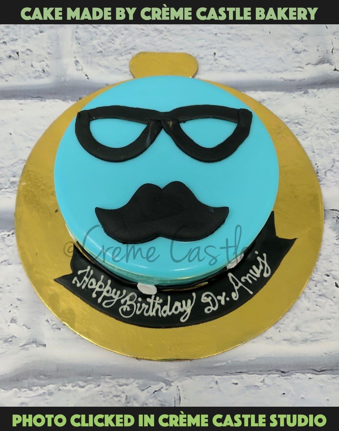 Moustache and Specs - Creme Castle