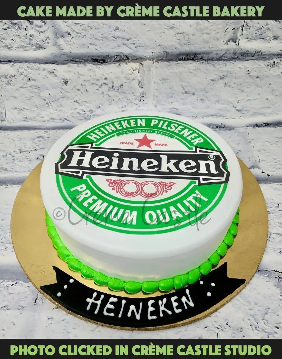 Heineken Cake - Creme Castle