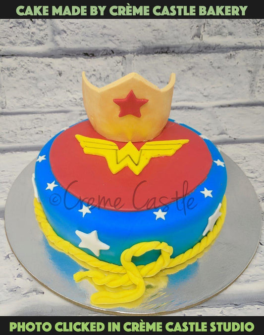 Wonder Woman Cake - Creme Castle