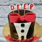 Suit Bow Red Cake. Cake Designs For Husband. Noida & Gurgaon