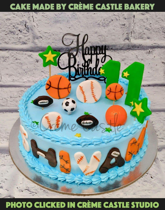 Sports Fan Cake - Creme Castle