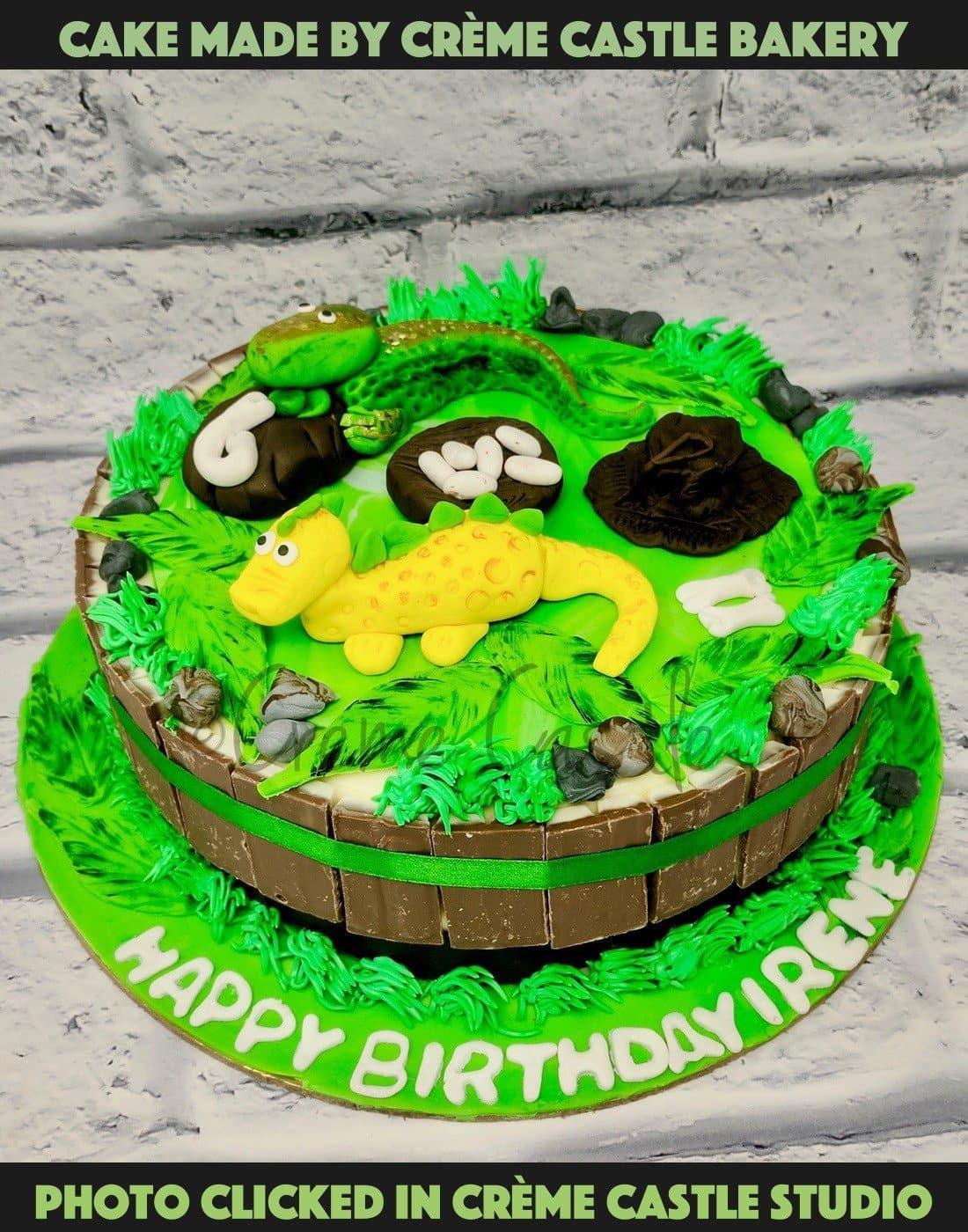 Dinosaurs Theme Cake - Creme Castle
