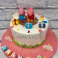Peppa Pigs Cake - Creme Castle