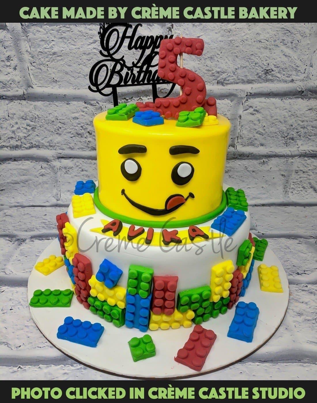 Lego Theme Cake - Creme Castle