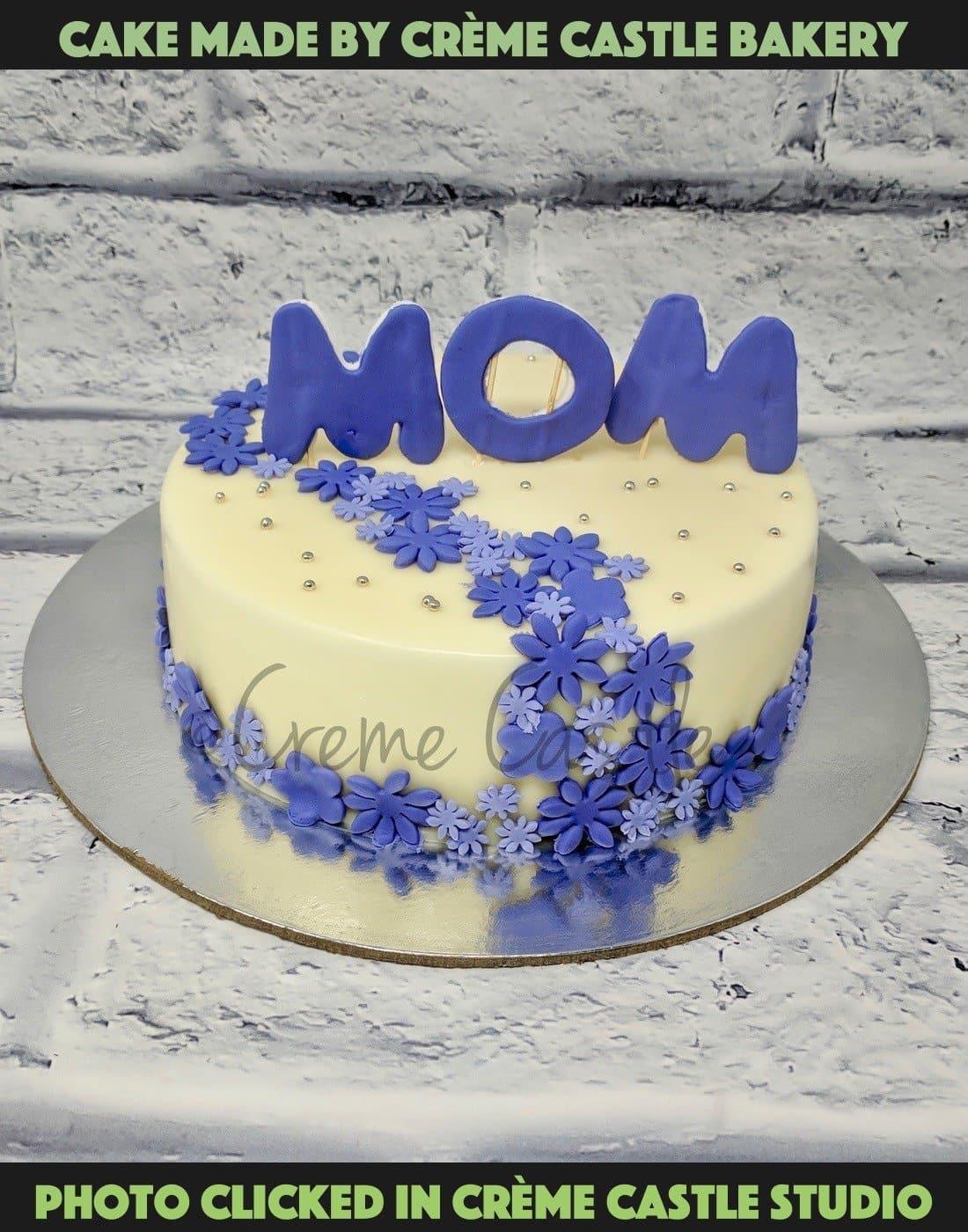 Order Flower Basket Mom Cake Online | Cake Delivery Dubai