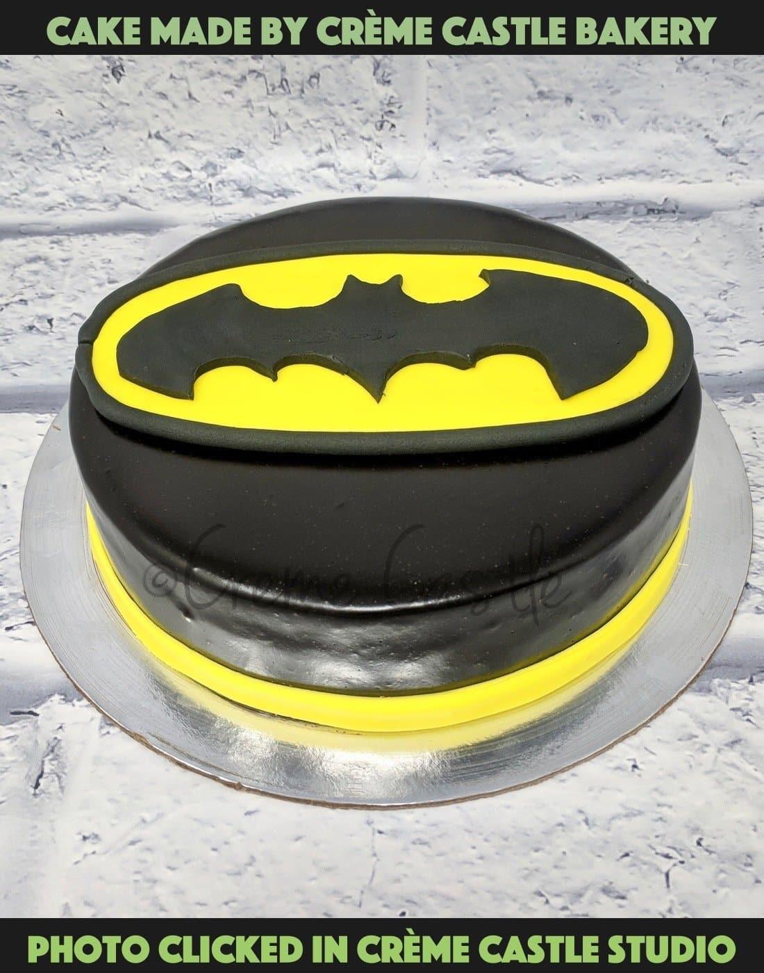 Batman Logo Cake. Cake Design for Son and Boys. Noida & Gurgaon