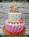 Pink Color Tones Tier Cake