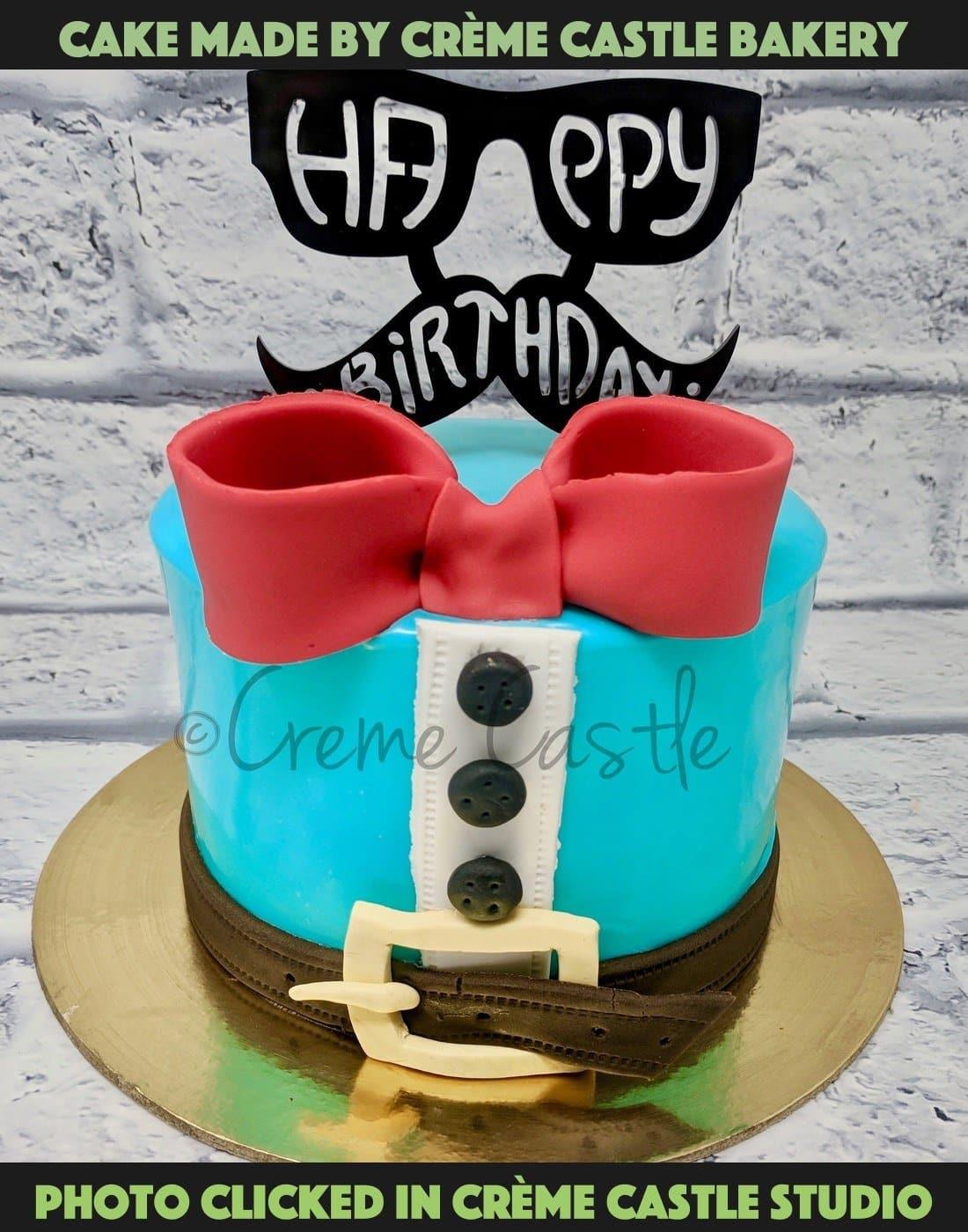 Suit Bow Cake. Birthday Cake Ideas for Son. Noida & Gurgaon