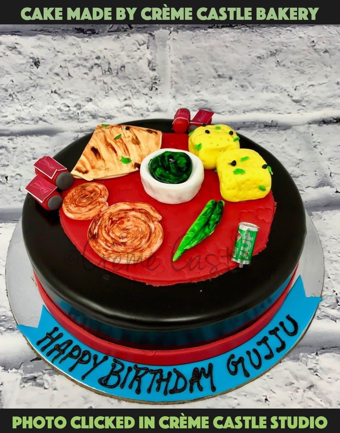 Gujju Theme Cake - Creme Castle