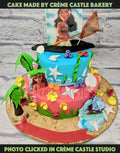Moana Theme Cartoon Cake