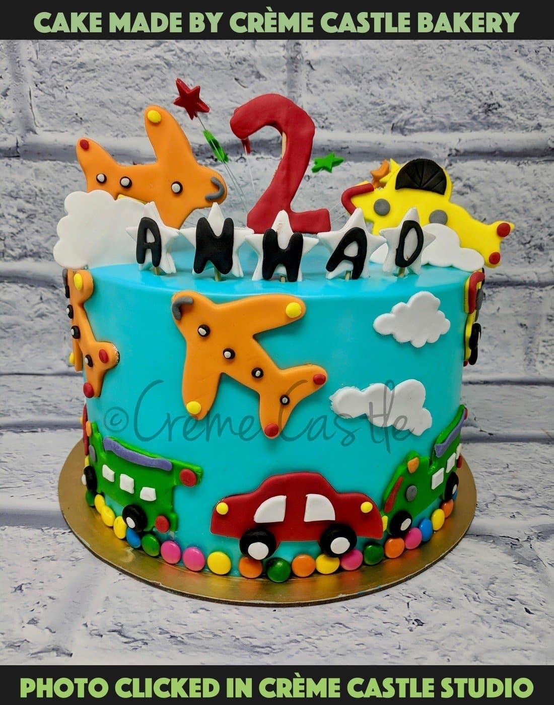 Plane cake for Benjamin's 3rd birthday! | Happy Cake Studio