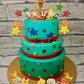 Disney blue theme Cake - Creme Castle