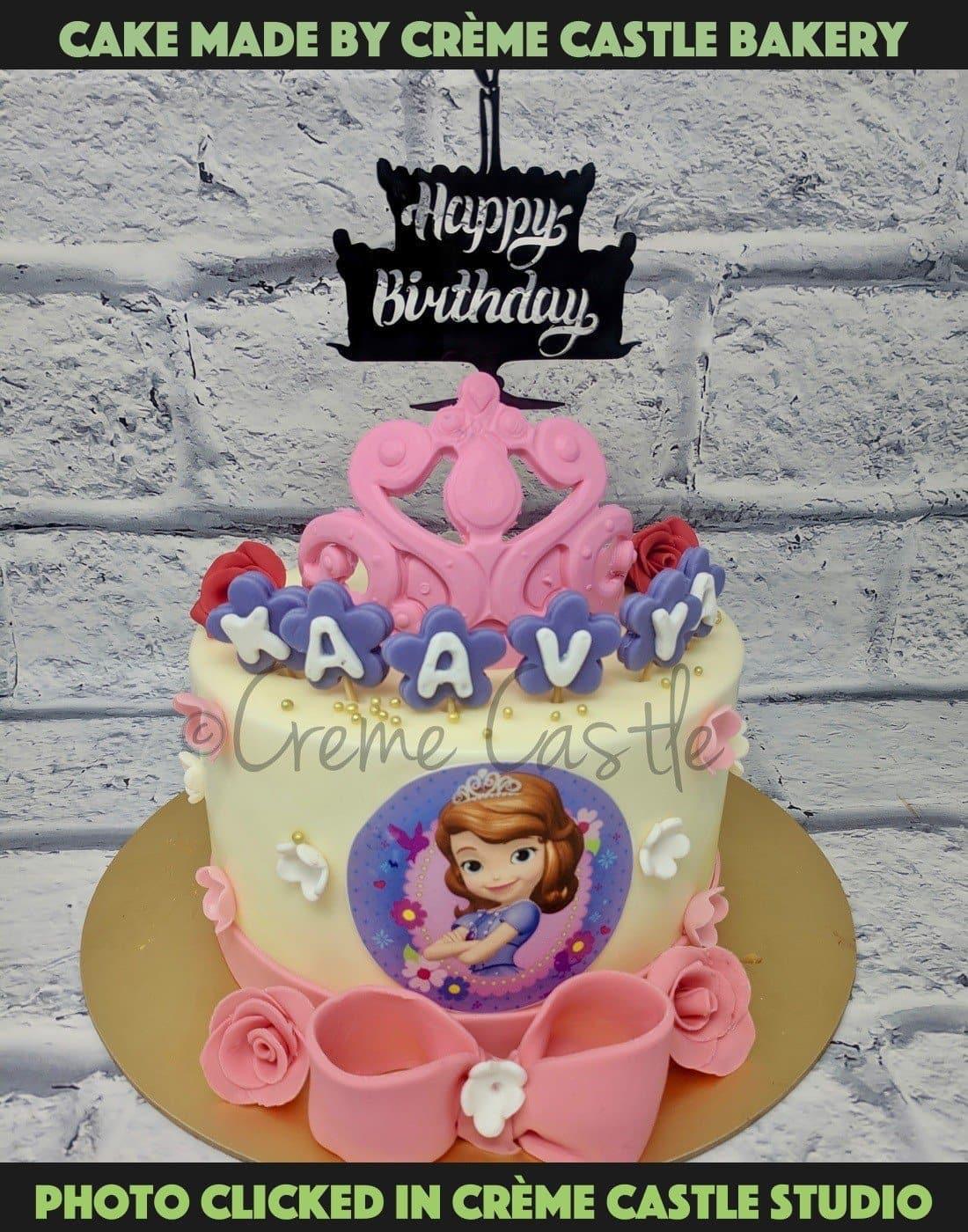 Sofia Theme Cake - Creme Castle