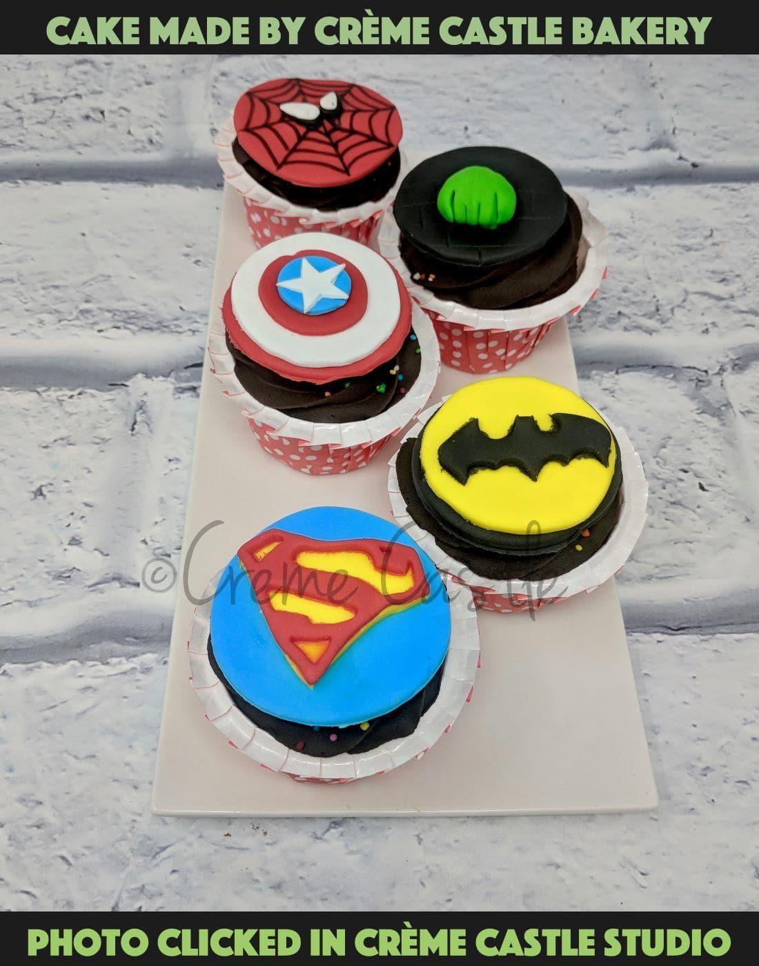 Avengers Cupcakes. Cupcakes for Kids. Noida & Gurgaon