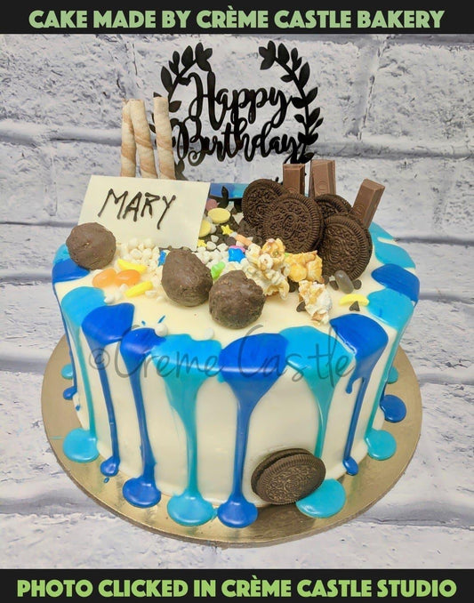 Chocolate Drip Cake - Creme Castle