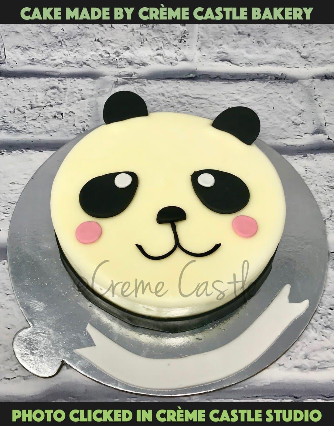 Panda Theme Cake - Creme Castle