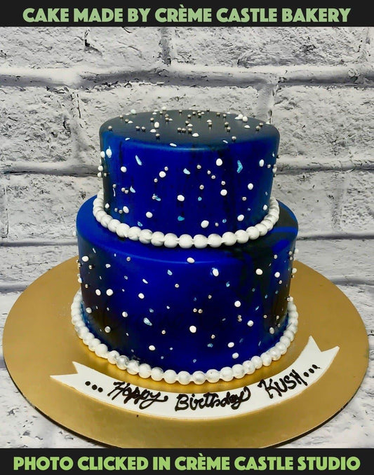 Galaxy Theme Cake - Creme Castle