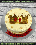 Crown 21 Birthday Cake