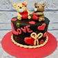 Hearts And Cupid Cake - Creme Castle