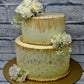 25th wedding anniversary cake for parents - Creme Castle