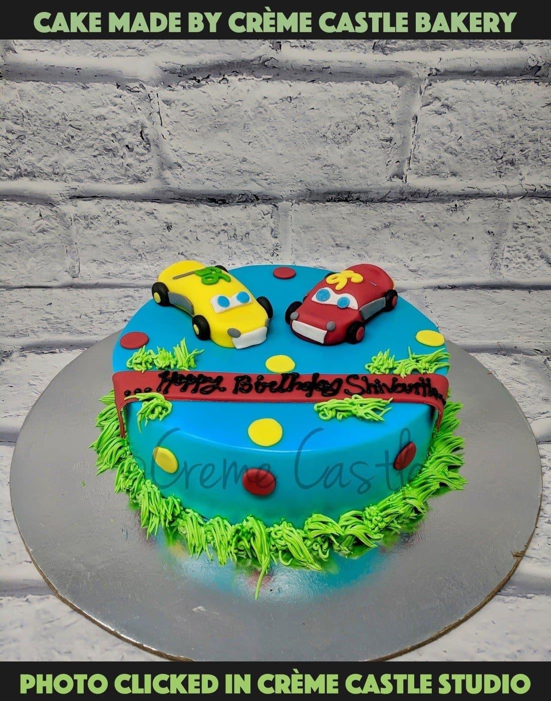 Cars Pixar Cake. Birthday Cake Ideas for Son. Noida & Gurgaon