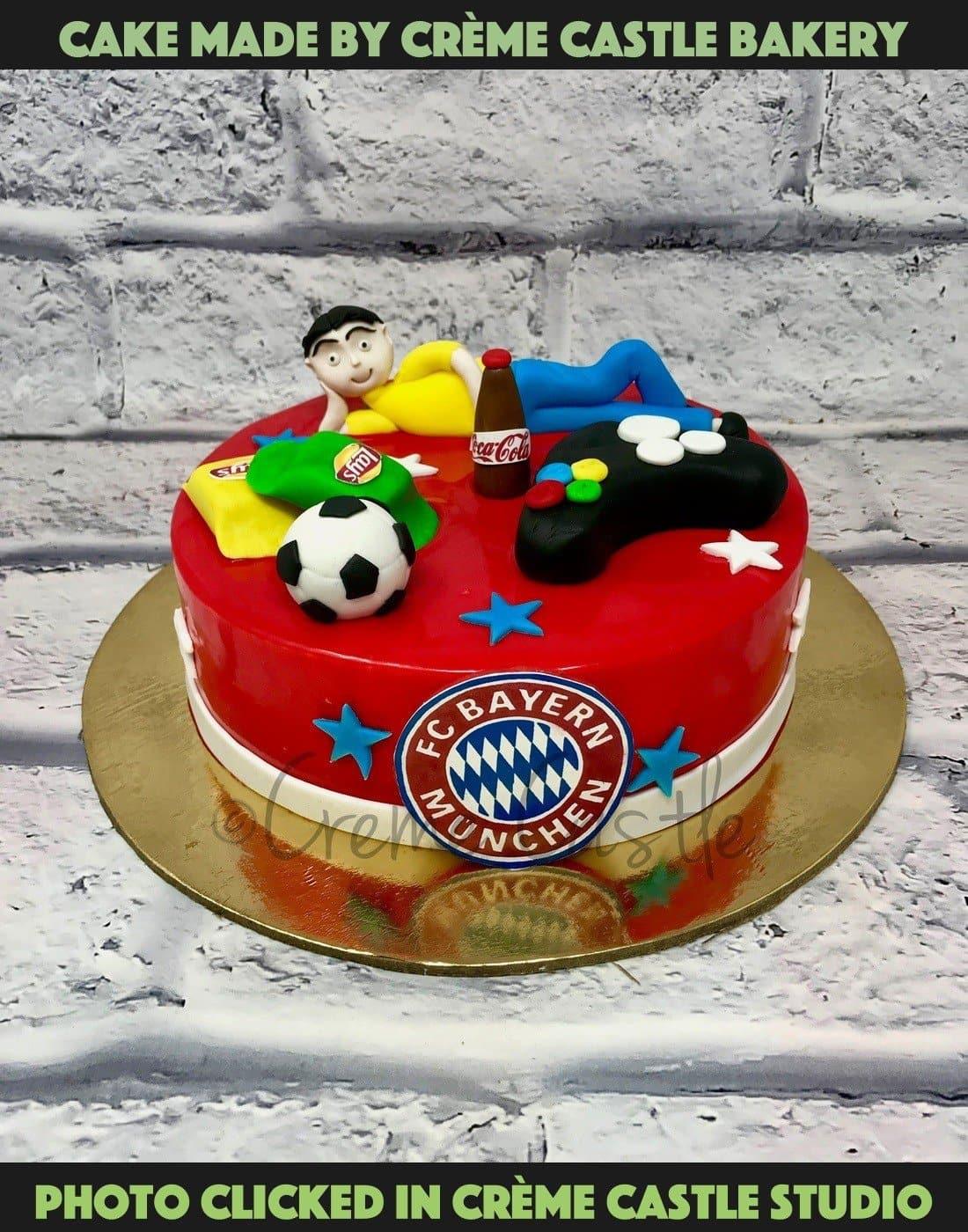 Bayern Munich Fan Cake - Creme Castle