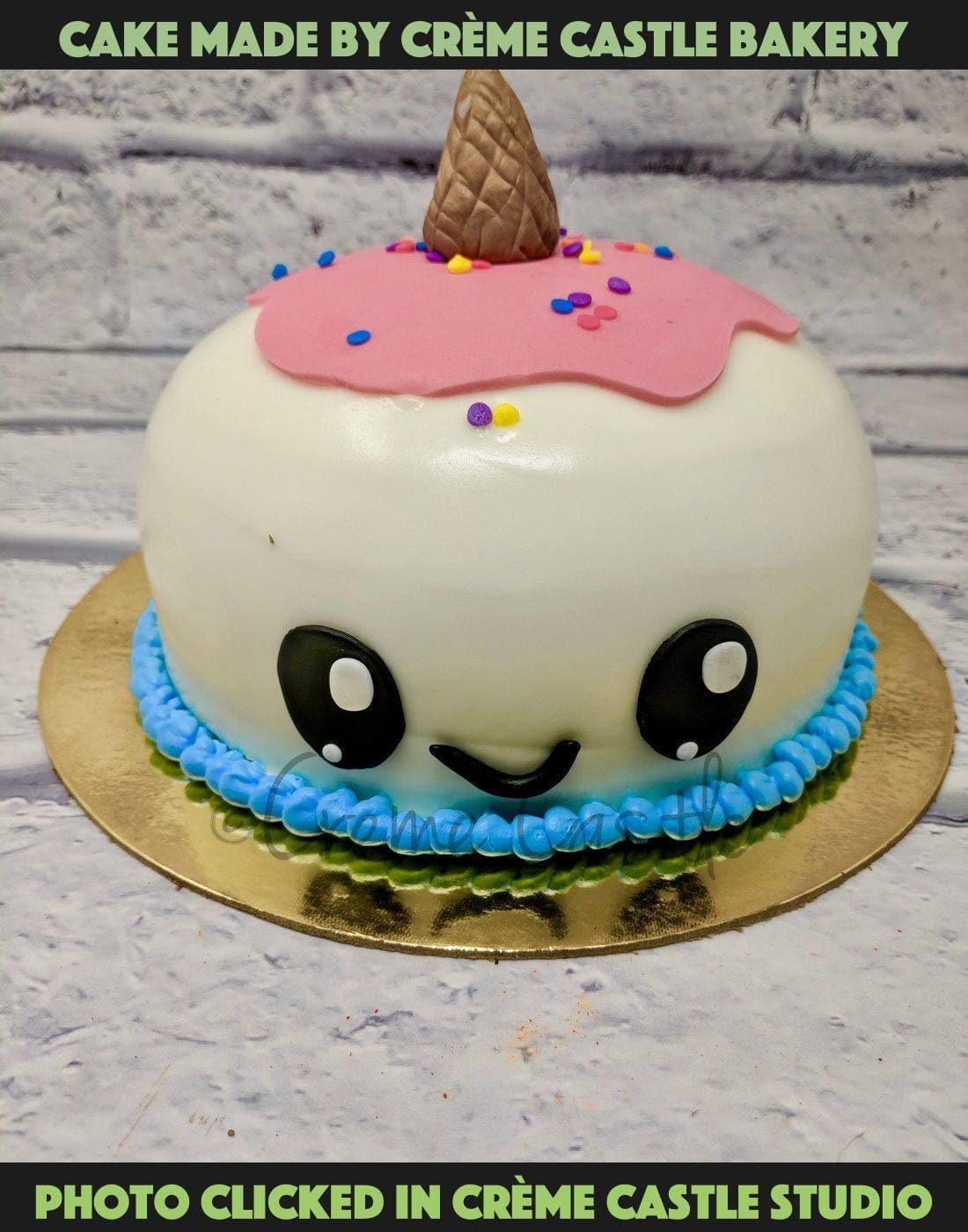Baby Unicorn cake - Creme Castle