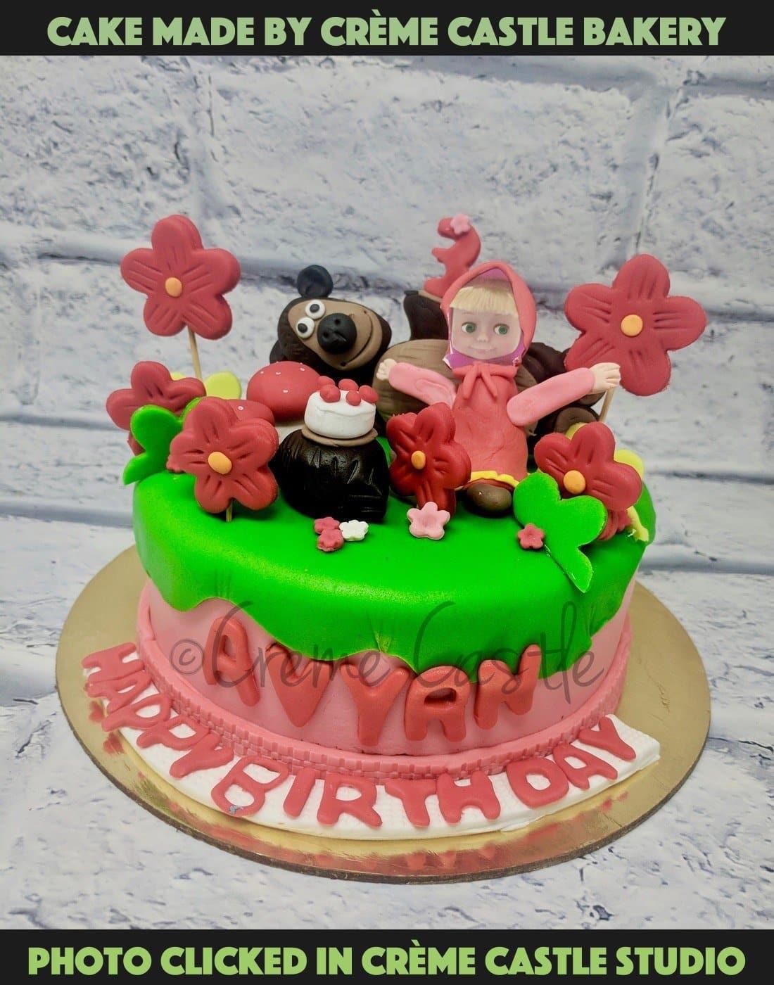 Masha and The Bear - Decorated Cake by K Cakes - CakesDecor