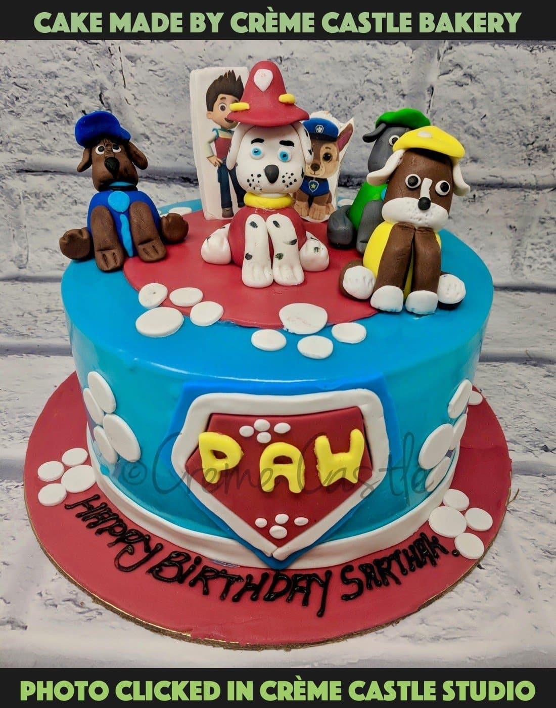 Paw Patrol Family Cake. Dogs Patrol. Noida & Gurgaon