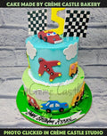 Cars, Planes and Clouds Cake