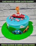 First birthday car Cake