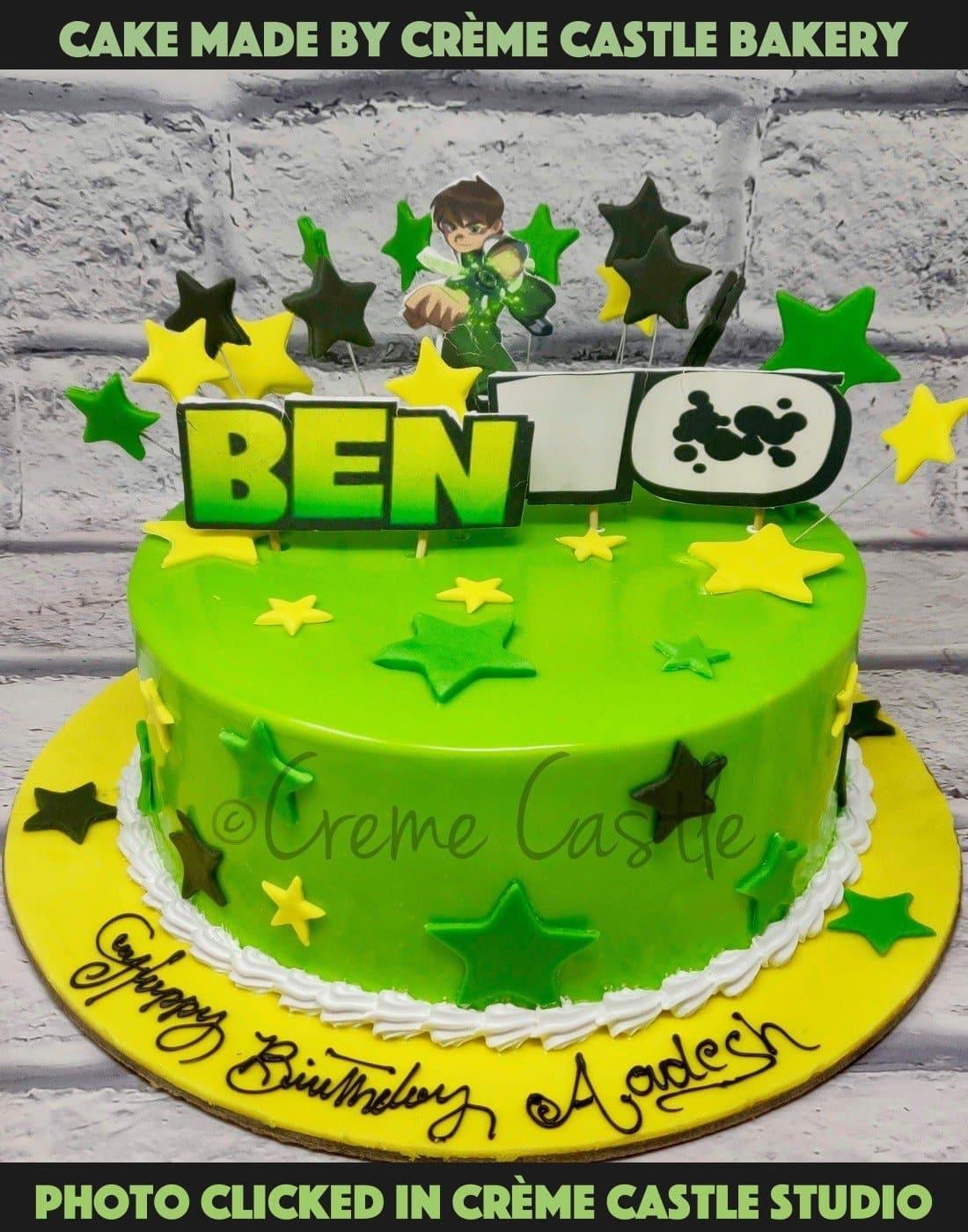 Buy Ben 10 Birthday Poster Cake Square Shape-Alien Madness