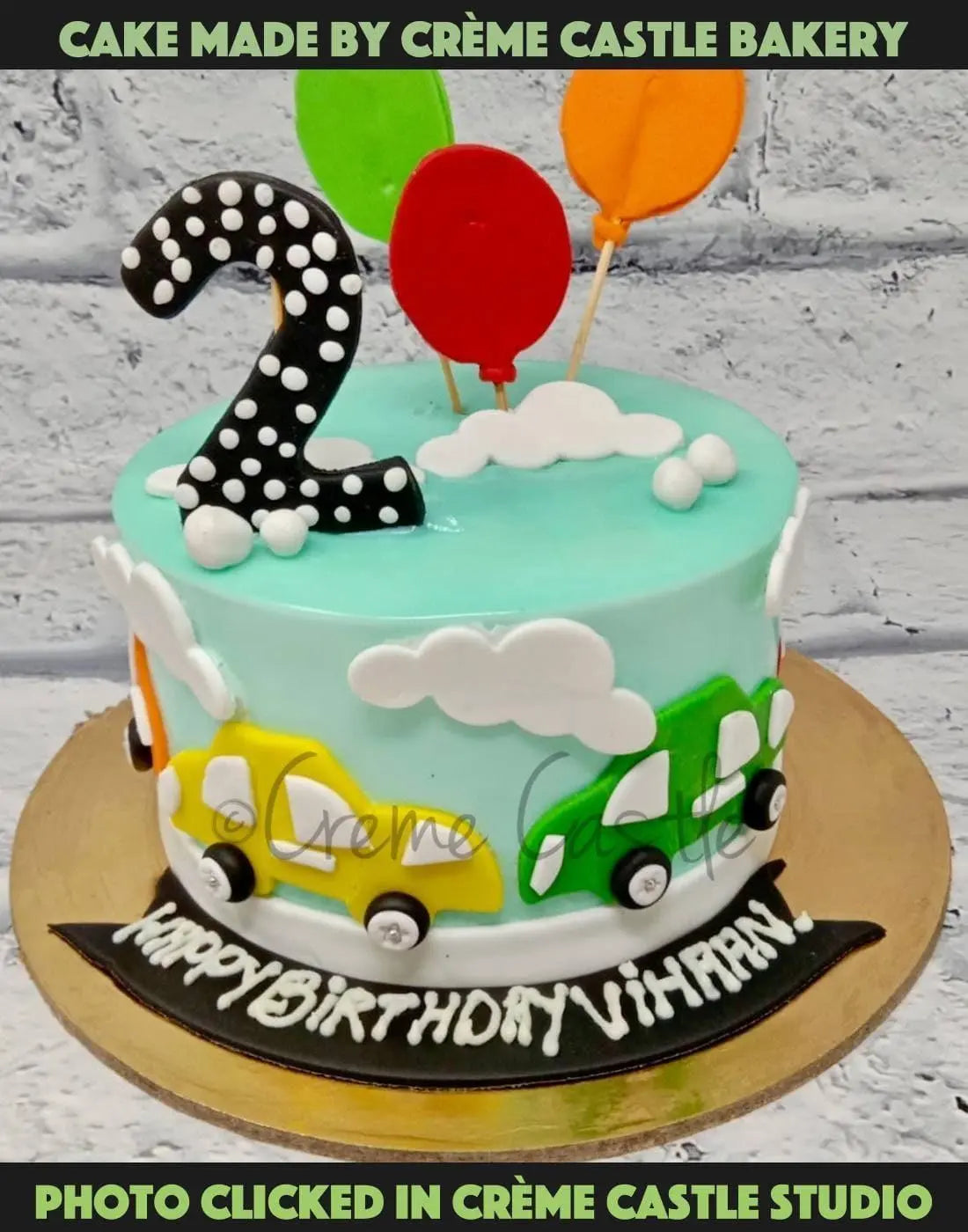 Cars and Balloons Cake. Birthday Cake Ideas for Son. Noida & Gurgaon