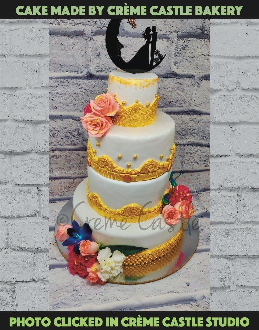 Tier Wedding Cake - Creme Castle