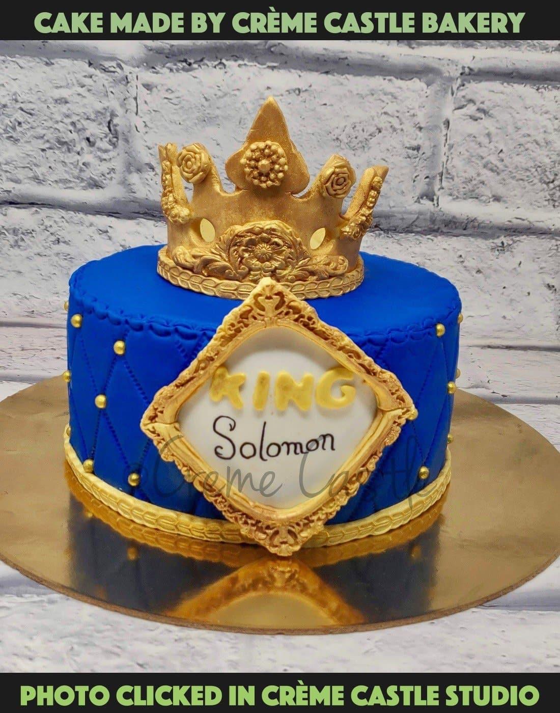 King Theme Cake - Creme Castle