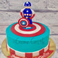Captain America Cake - Creme Castle