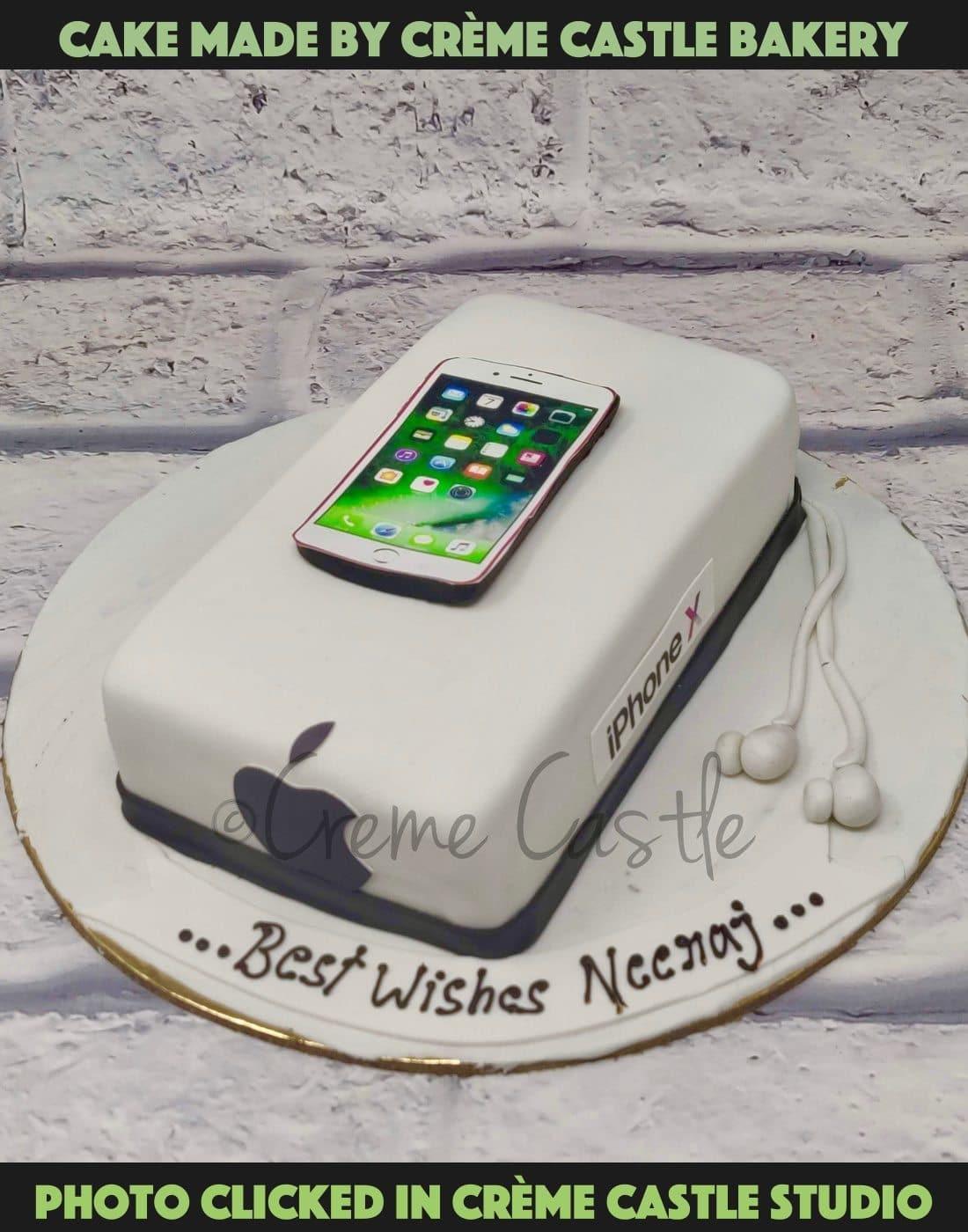 iPhone Lover Cake - Creme Castle