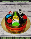 Wine And Shopping Lover Cake
