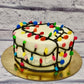 Colorful Lights Cake - Creme Castle