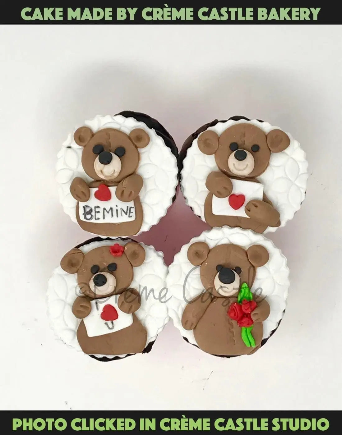 4 Teddy Bears - Creme Castle