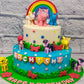 Unicorn Tier Cake - Creme Castle