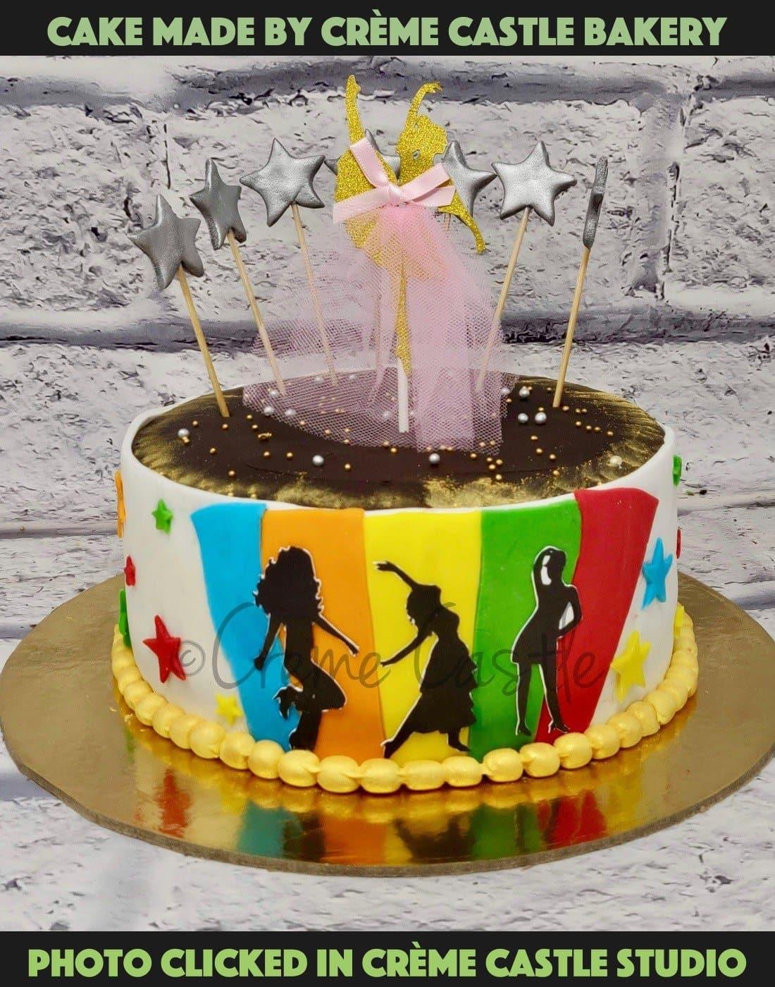 Dance Lover Cake - Creme Castle